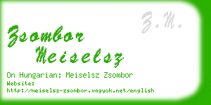 zsombor meiselsz business card